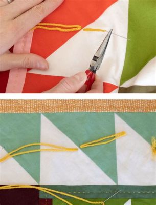 how to tie a quilt with embroidery floss and the art of crafting intricate patterns